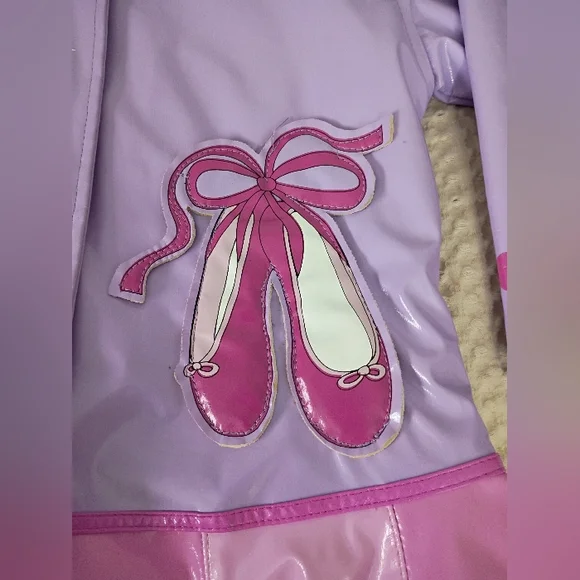 Kidorable Purple and Pink Ballerina Raincoat - Picture 4 of 10